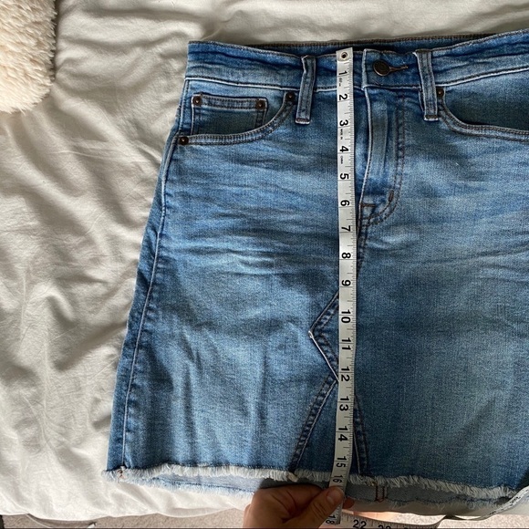 J. Crew Frayed Hem Denim Mini Skirt - Picture 15 of 15